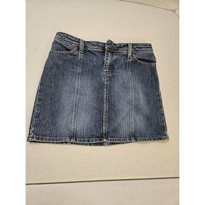 J. Crew Size 4 Panel Denim Jean Skirt Womens